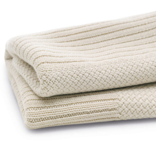 Bugaboo Soft Wool Blanket - Off White Melange