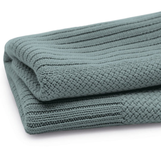 Bugaboo Soft Wool Blanket - Petrol Blue Melange