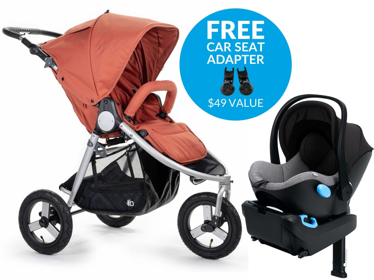 Bumbleride Indie + Clek Liing Travel System - Clay/Thunder - I-850CY-LG19U1-GYB2