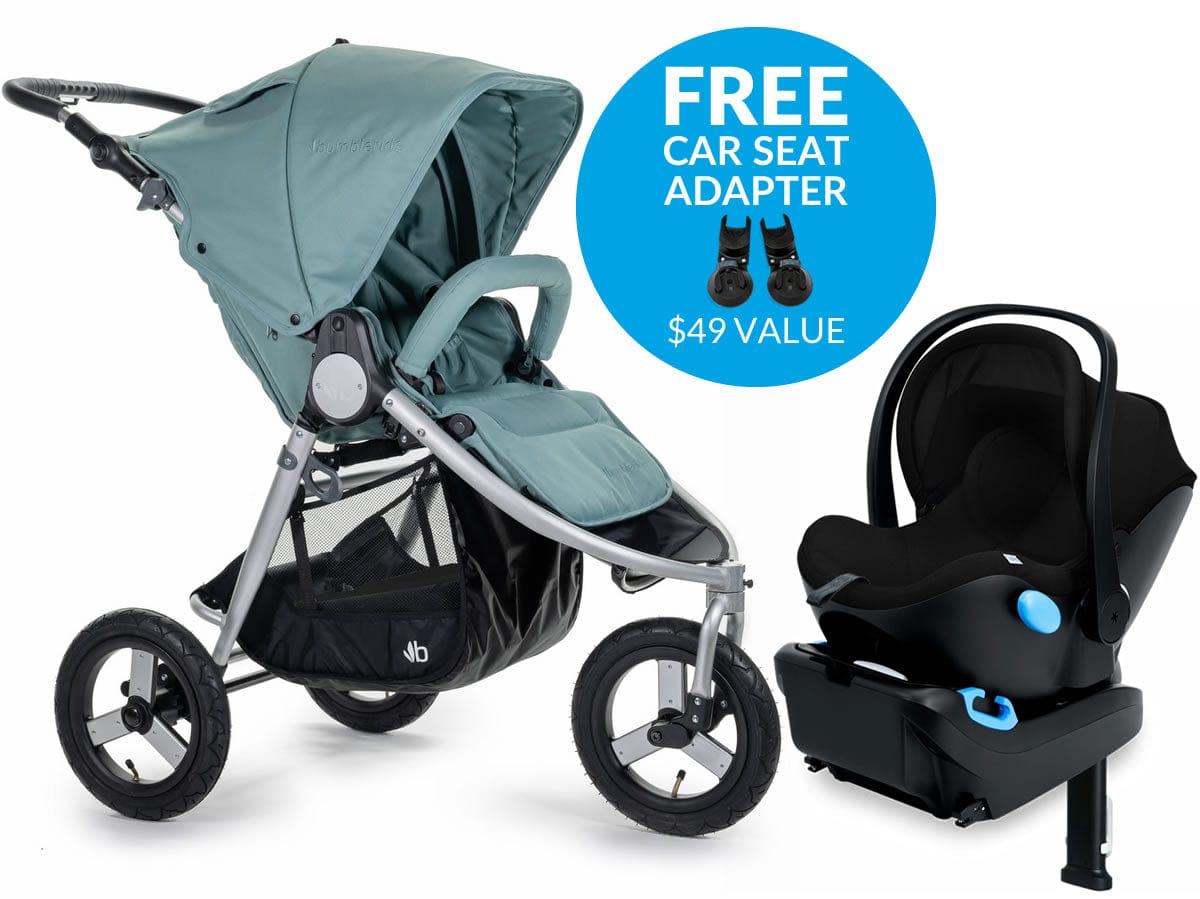 Bumbleride Indie + Clek Liing Travel System - Sea Glass - I-850SG-LG19U1-PBKB3