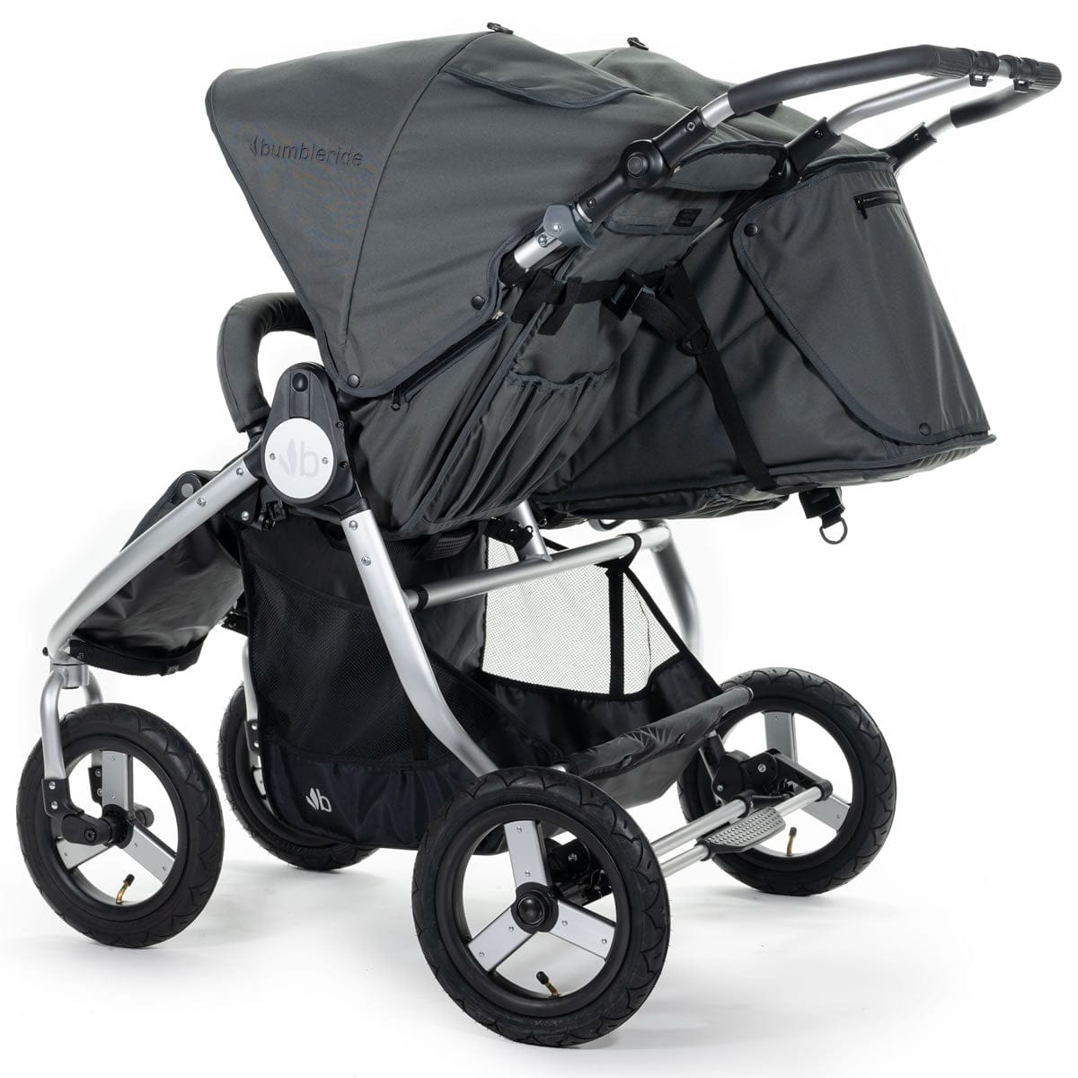 Bumbleride Indie Twin Side by Side Double Stroller - Dawn Grey - IT-980DG