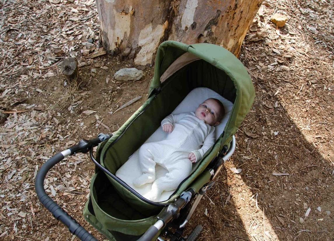 Bumbleride Single Bassinet Mattress Cover - Organic Cotton - MC-01