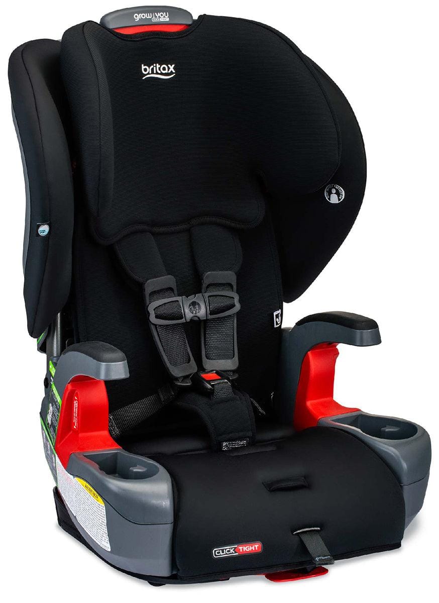 Britax OPEN BOX Grow With You ClickTight Harness Booster Car Seat - Black Contour - E1C192X-OB