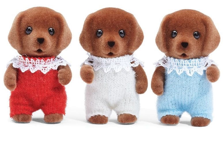 Calico Critters Chocolate Labrador Triplets