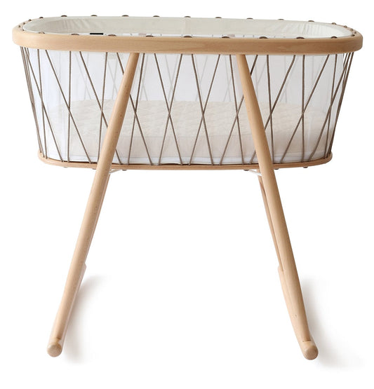 Charlie Crane KUMI Mesh Crib - Hazelnut - KUMI-MESH-HAZ