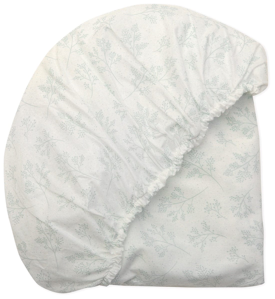 Charlie Crane Organic Fitted Sheet for KUMI Crib - Pearl Blossom