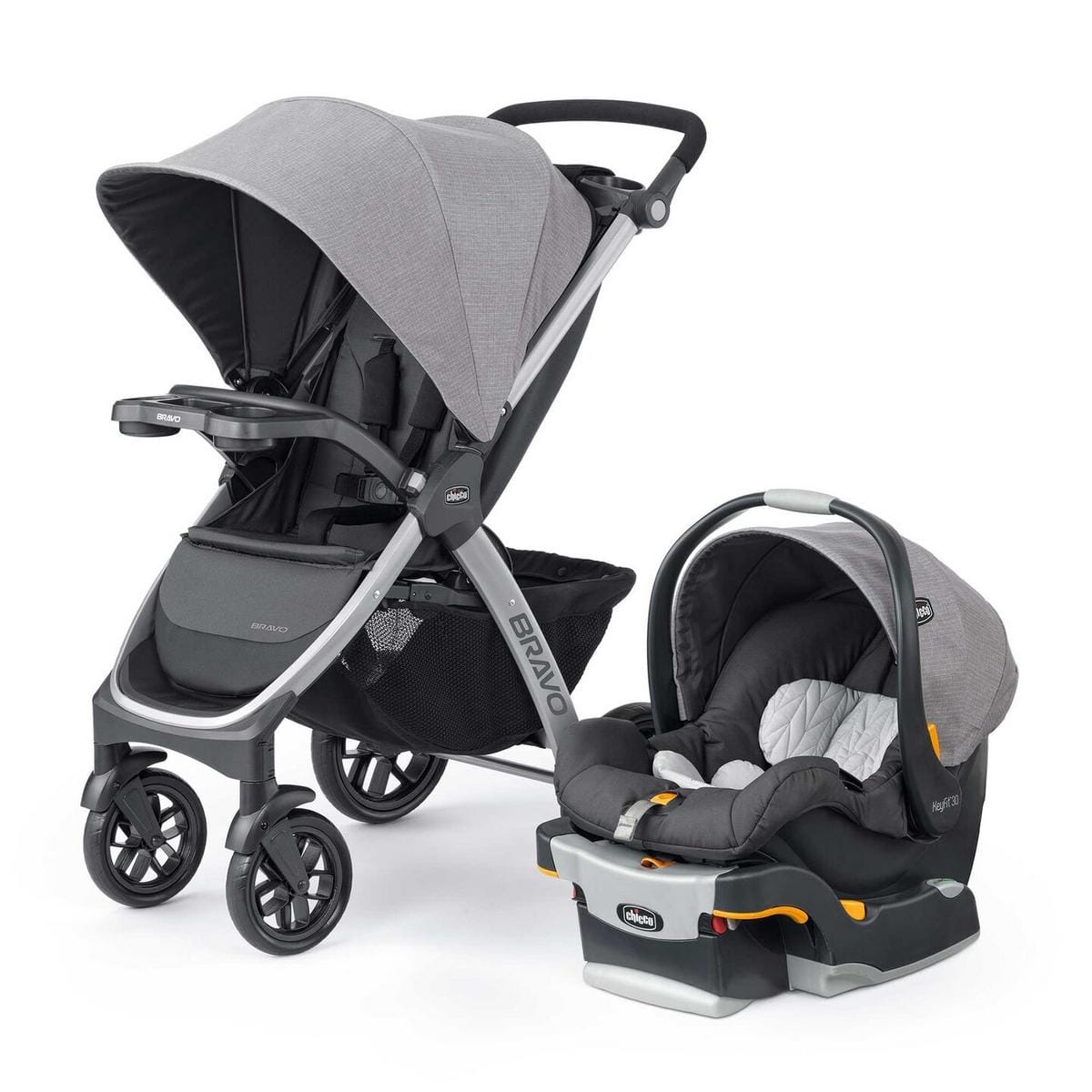 Chicco Bravo 3-in-1 Quick Fold Travel System, Parker