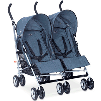 Chicco Citta Twin Double Stroller in Blue Sky - 406749959