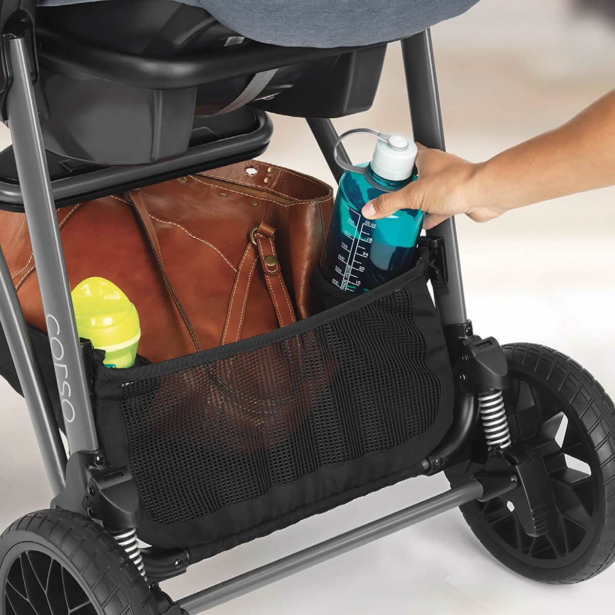 Chicco Corso Modular Travel System with KeyFit 30 Zip Infant Car Seat - Silverspring - 08079610160070