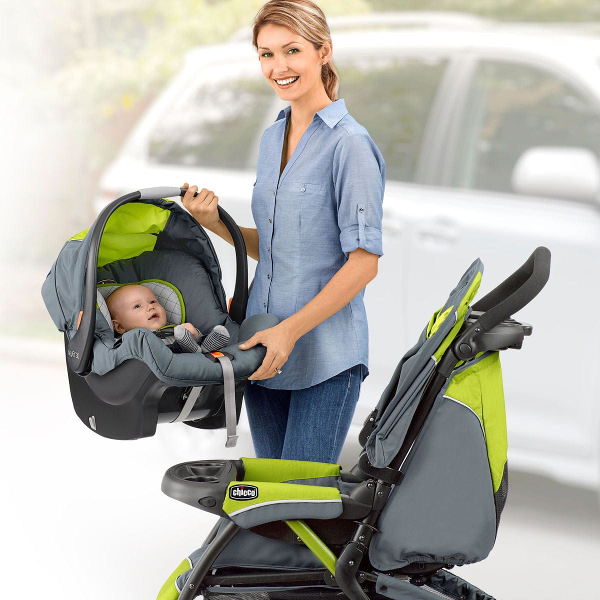 Chicco Cortina CX Travel System - Iron