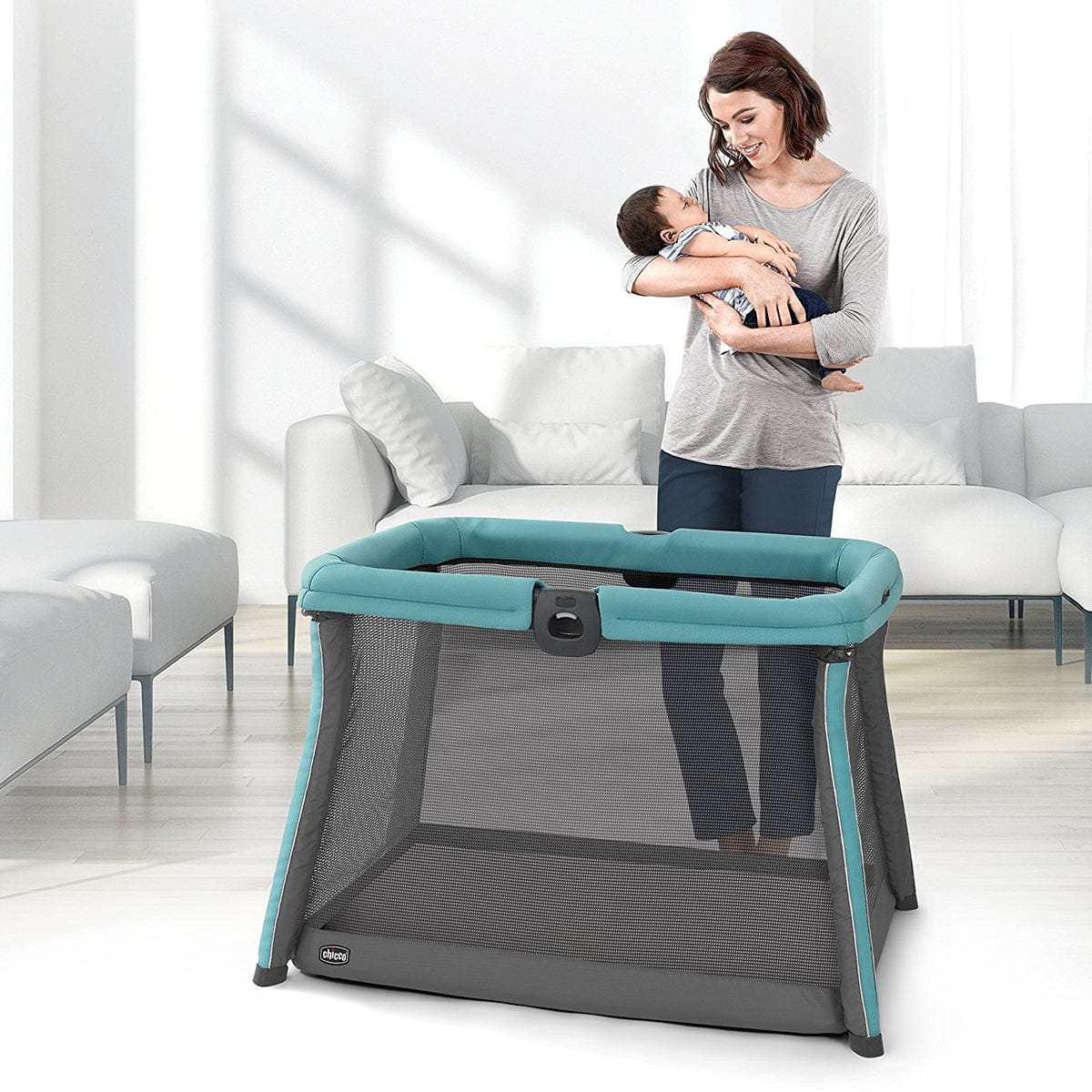 Chicco FastAsleep Go Full-Size Travel Playard - Isle - 06079675690070
