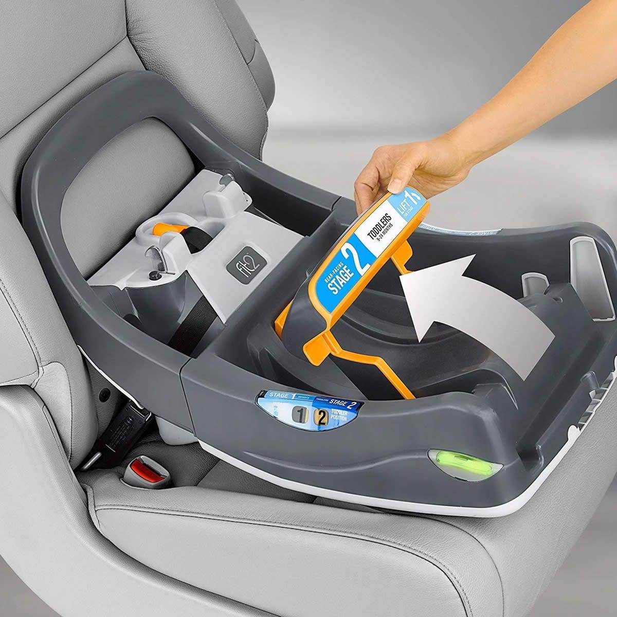 Chicco Fit2 Air Rear-Facing Infant & Toddler Car Seat with Anti-Rebound Bar - Marina