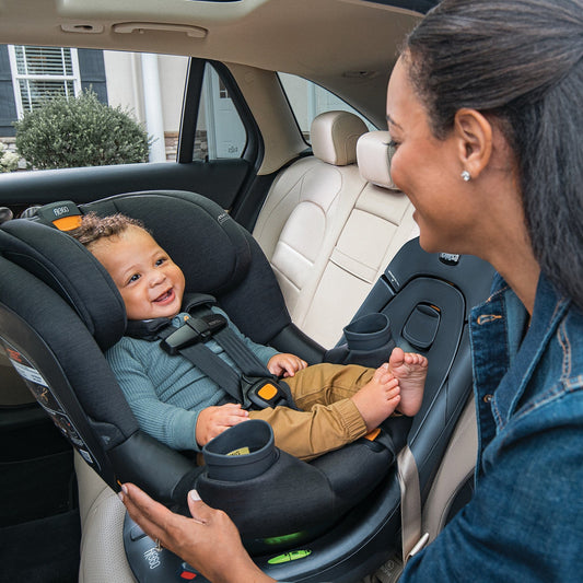 Chicco Fit360 ClearTex Rotating Convertible Car Seat - Obsidian - 08087216240070