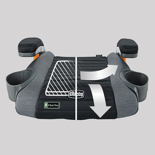 Chicco GoFit ClearTex Backless Booster Car Seat - Shadow - 07087092270070