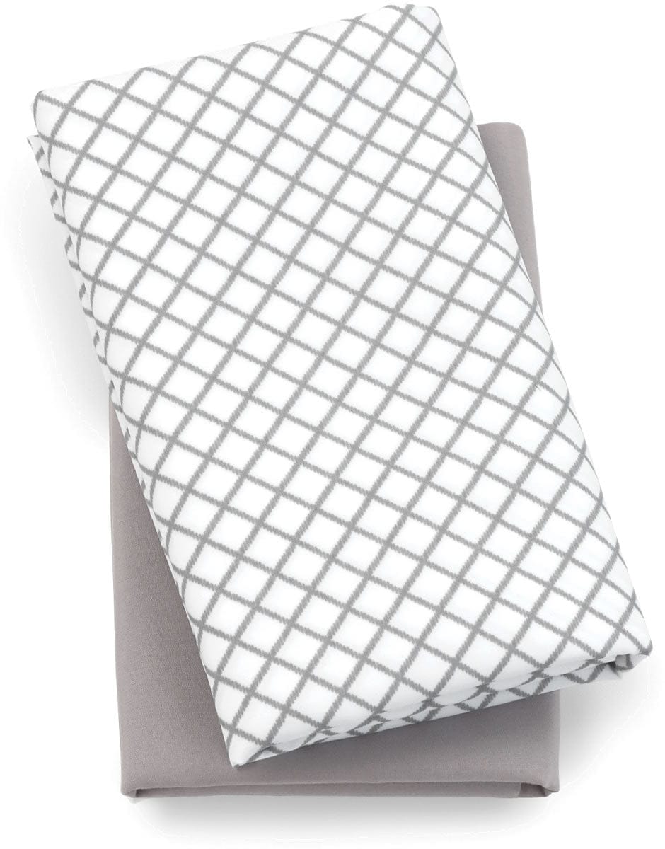 Chicco Lullaby Playard Fitted Sheet, 2-Pack - Grey Diamond - 00079575190070