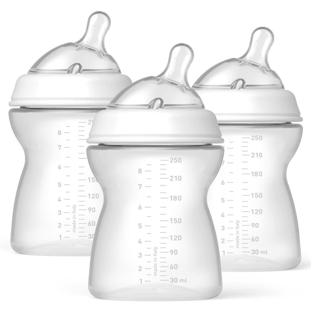 Chicco NaturalFit 8 oz Bottles, 3-Pack - 2M+ - 00080723500070