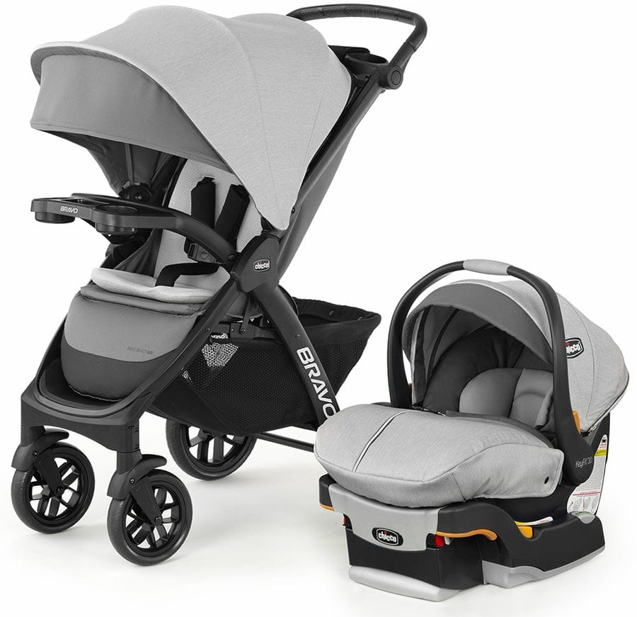 Chicco OPEN BOX Bravo LE Trio Travel System - Driftwood - 06079633330070-ob