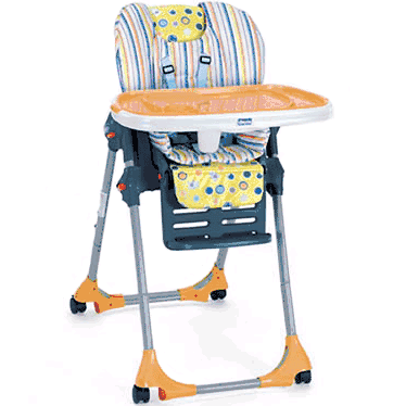 Chicco - Polly High Chair Double Pad in Carnevale - 6380382