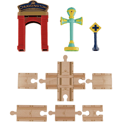 Chuggington Wood Track Accessory Pack With Vee - LC56900