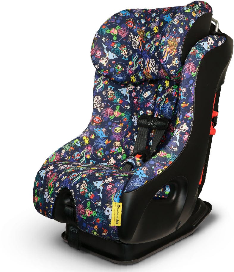 Clek Fllo Narrow Convertible Car Seat with Anti-Rebound Bar - Tokidoki Reef Rider (Jersey Knit) - FL19U1-TKRR