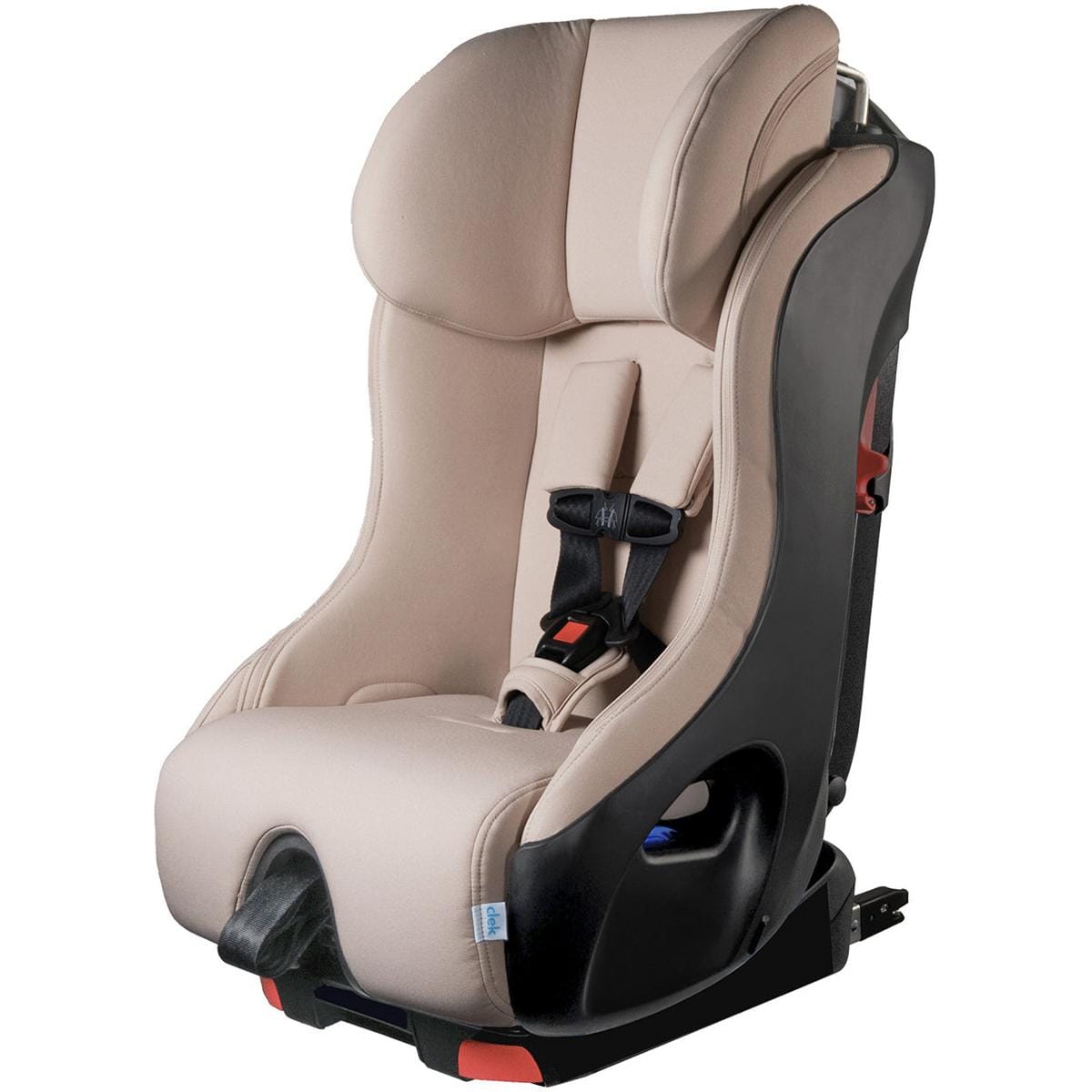 Clek OPEN BOX Foonf Narrow Convertible Car Seat with Anti-Rebound Bar - Latte Ziip (Flame Retardant Free) - FO19U1-BGB-OB