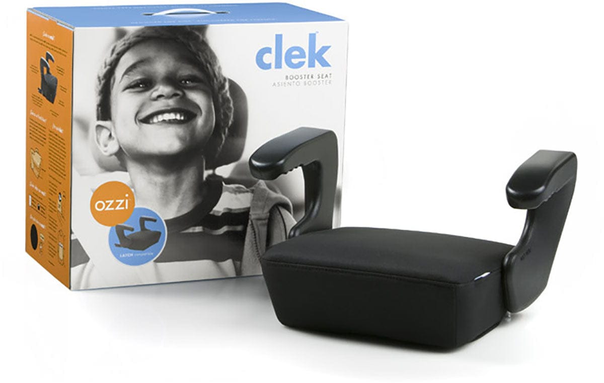 Clek Ozzi Backless Booster Car Seat with Rigid Latch - Licorice