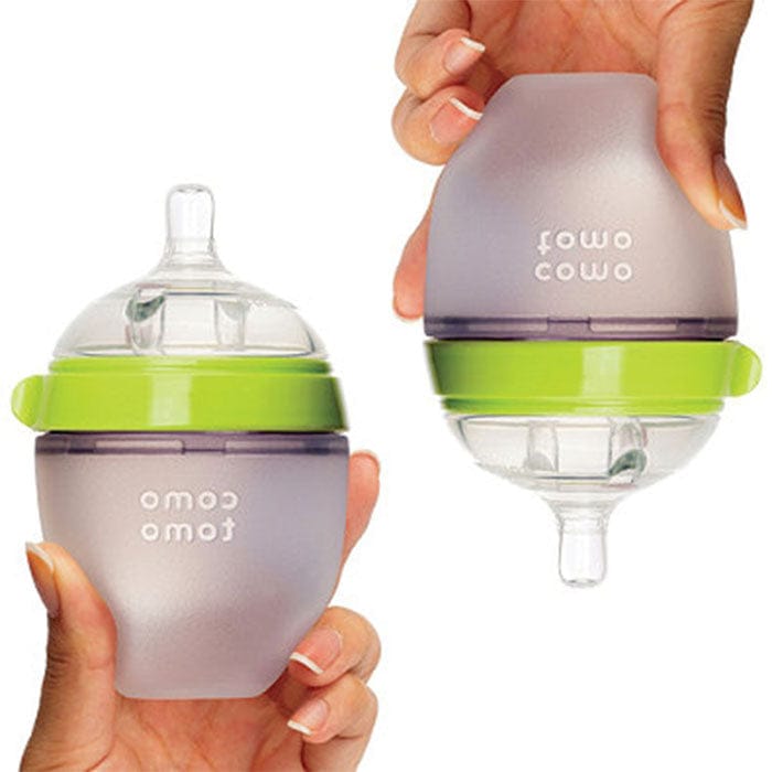 Comotomo Natural Feel Baby Bottle, 2pk - 5 oz - Green - 886074000012