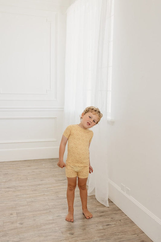Copper Pearl 2 Piece Short Sleeve Pajamas - Vance, 12M - X00391Z2E7