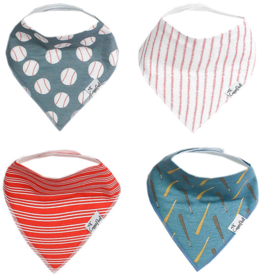 Copper Pearl Baby Bandana Bibs, 4 Pack - Slugger - X0034119FN