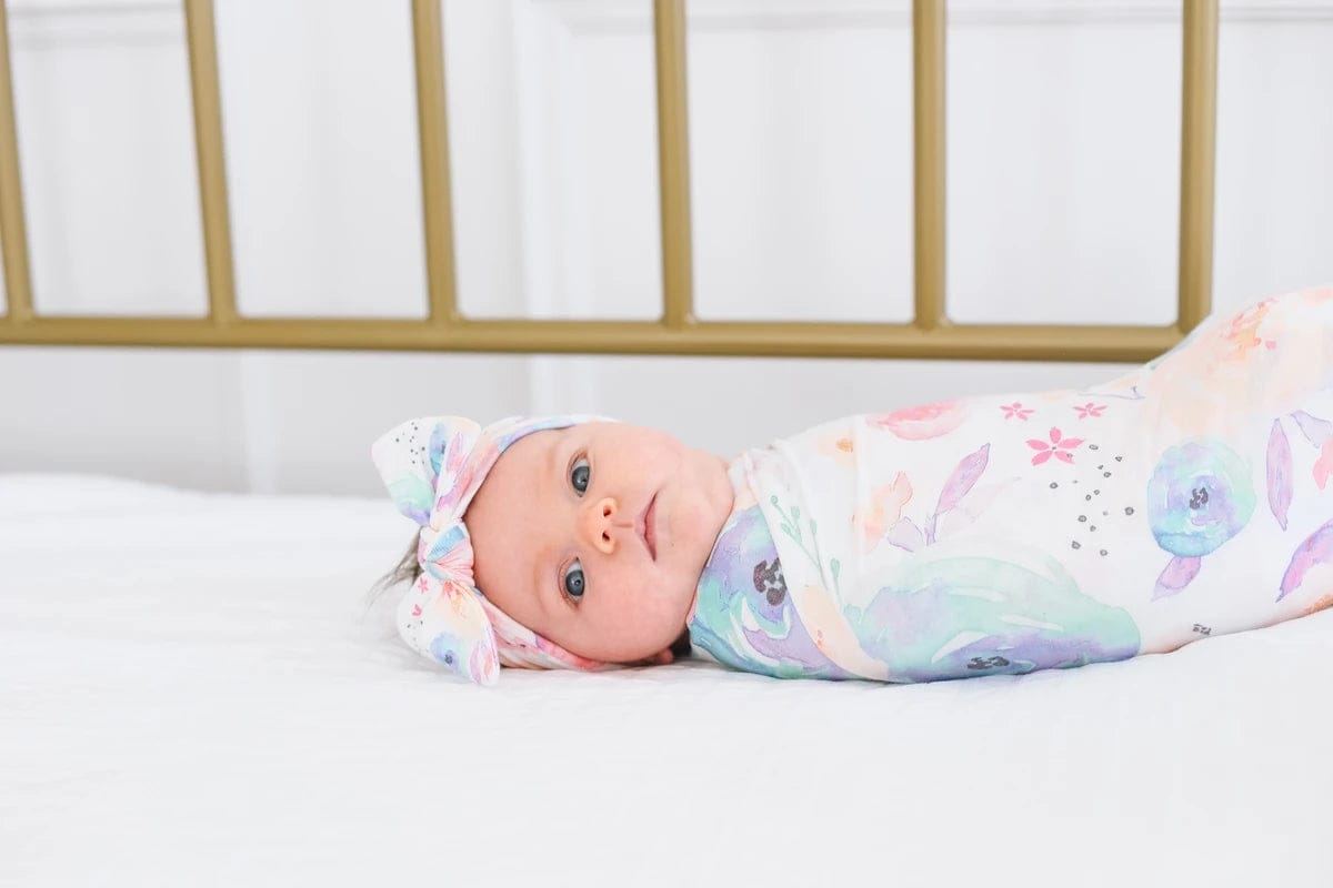 Copper Pearl Knit Headband Bow - Bloom - X0026MADB7