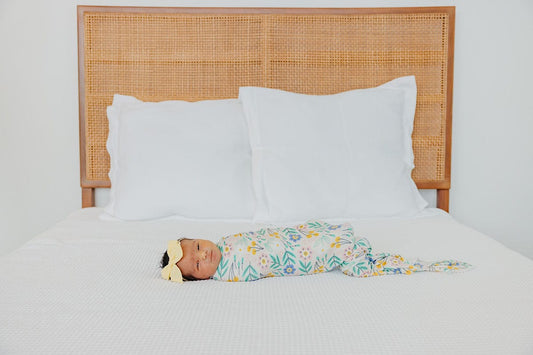 Copper Pearl Knit Swaddle Blanket - Clara - X003H67BWZ