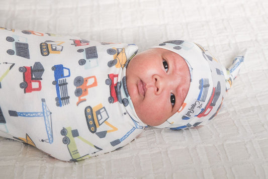 Copper Pearl Knit Swaddle Blanket - Diesel - X0022TPAQ7