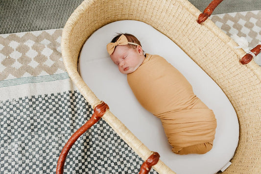 Copper Pearl Knit Swaddle Blanket - Dune - X002XHPNFV