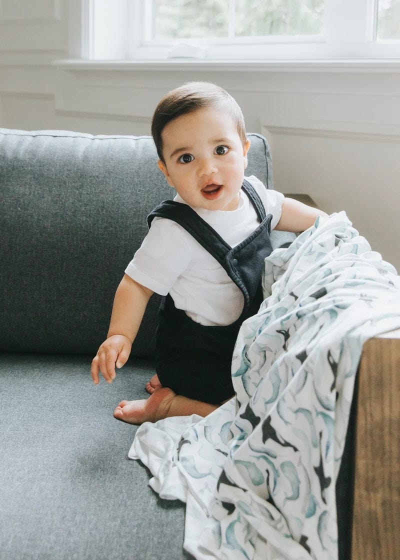 Copper Pearl Knit Swaddle Blanket - Kai - X0022WFKKF