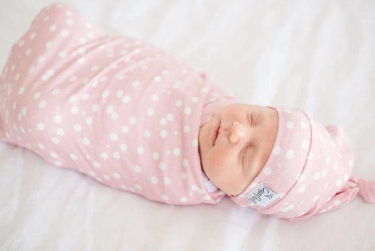 Copper Pearl Knit Swaddle Blanket - Lucy - X001RIKK2D