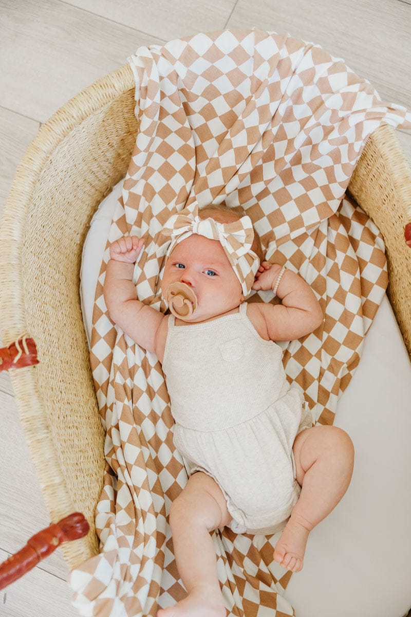 Copper Pearl Knit Swaddle Blanket - Rad - X003AINB1P