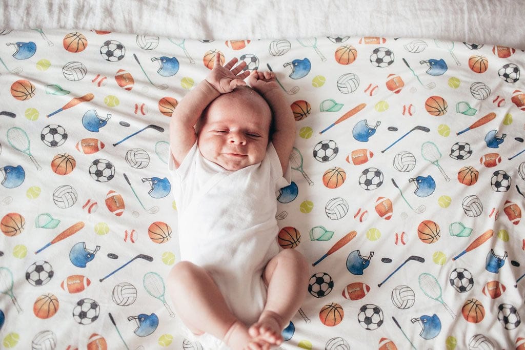 Copper Pearl Knit Swaddle Blanket - Varsity