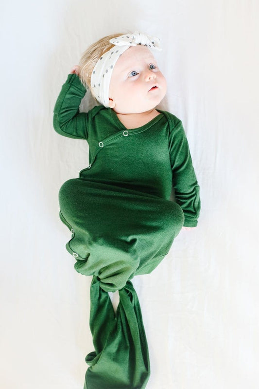 Copper Pearl Newborn Knotted Gown - Alder - X002BEK2CZ