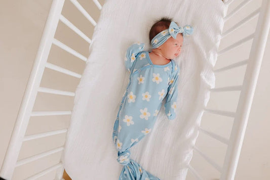Copper Pearl Newborn Knotted Gown - Della - X003ZZKCL5