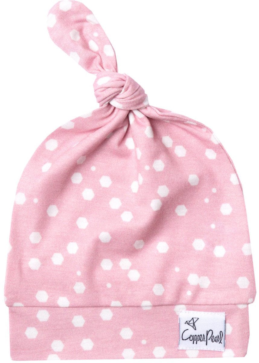 Copper Pearl Newborn Top Knot Hat - Lucy - X001RIF37F