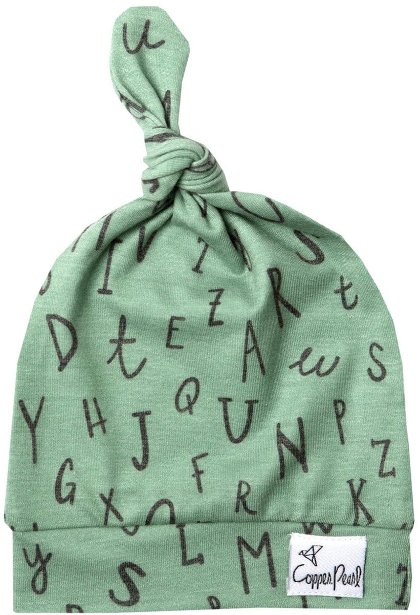 Copper Pearl Newborn Top Knot Hat - Poe - X001RIKK23