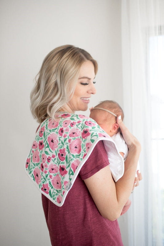 Copper Pearl Premium Burp Cloths, 3 Pack - Bloom - X001DNYP1T