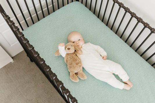 Copper Pearl Premium Fitted Crib Sheet - Emerson - X002XLNACF