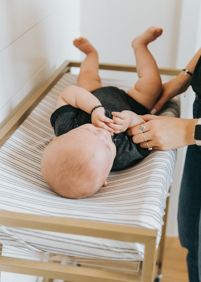 Copper Pearl Premium Knit Diaper Changing Pad Cover - Midtown - X001Z84ZDF