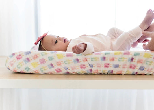 Copper Pearl Premium Knit Diaper Changing Pad Cover - Summer - X0029M23XZ
