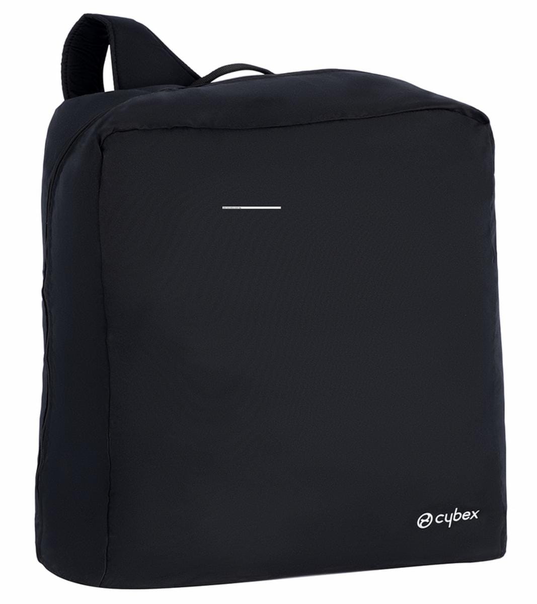 Black Cybex square backpack with a single shoulder strap