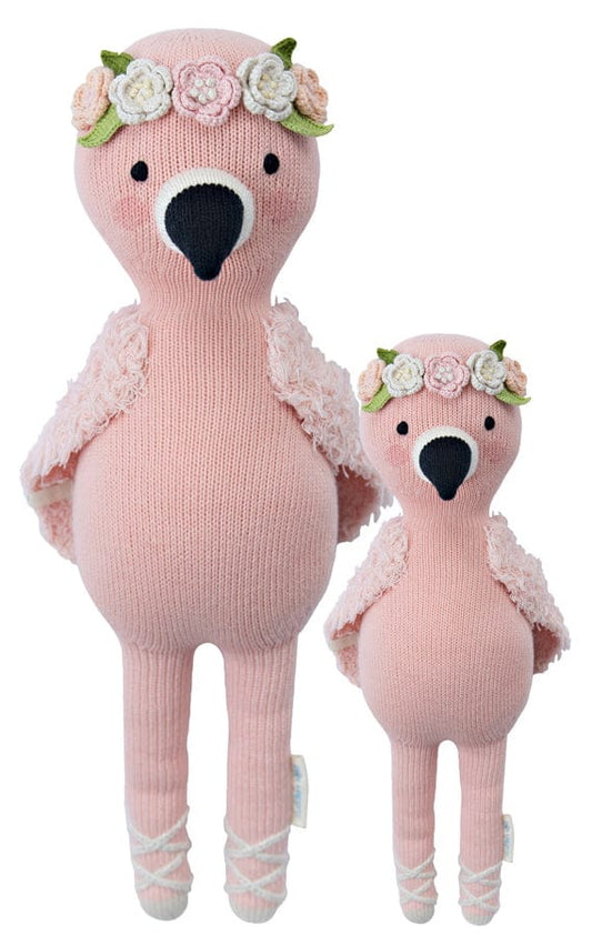Cuddle+Kind Hand Knit Doll - Mini Penelope the Flamingo, 13" - FLAPENMIN2