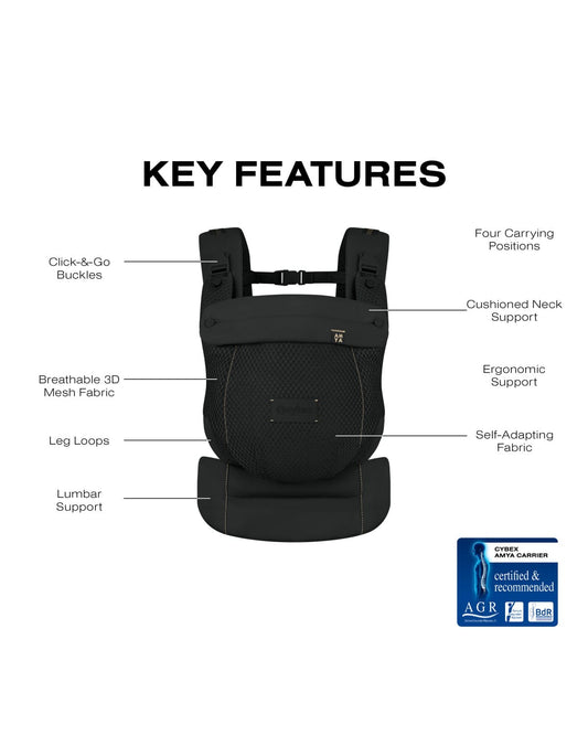 Cybex Amya Baby Carrier - Magic Black - 526000602
