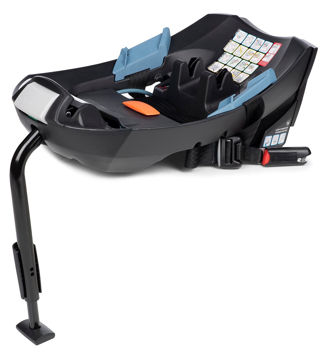 Cybex Aton 2 Lightweight Infant Car Seat with Load Leg - Deep Black - 521001427