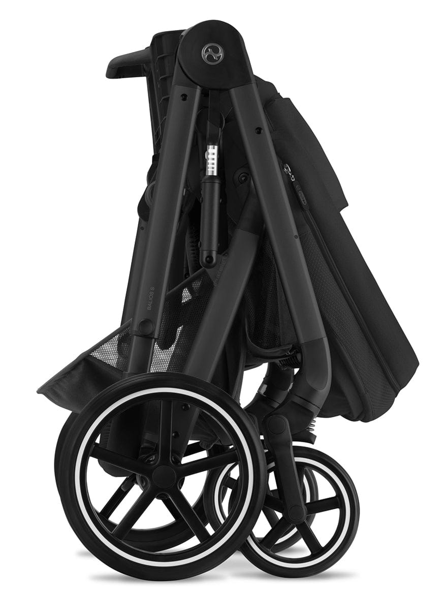 Cybex Balios S Lux Full Size Stroller + Cot S Bassinet Bundle (One Box) - All Black - 522004951
